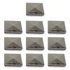 10pcs Fence Post Cover Waterproof Pyramid Column Covers For Decoration Furniture Decking Mailbox Lamp Post Handrail Stair