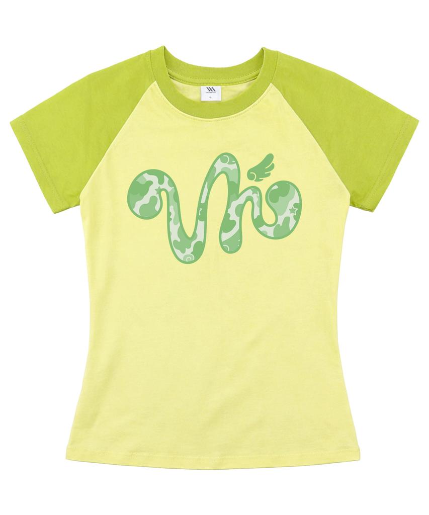 VENHIT Angel Camo Vh Raglan Slim Fit Short Sleeve Tee