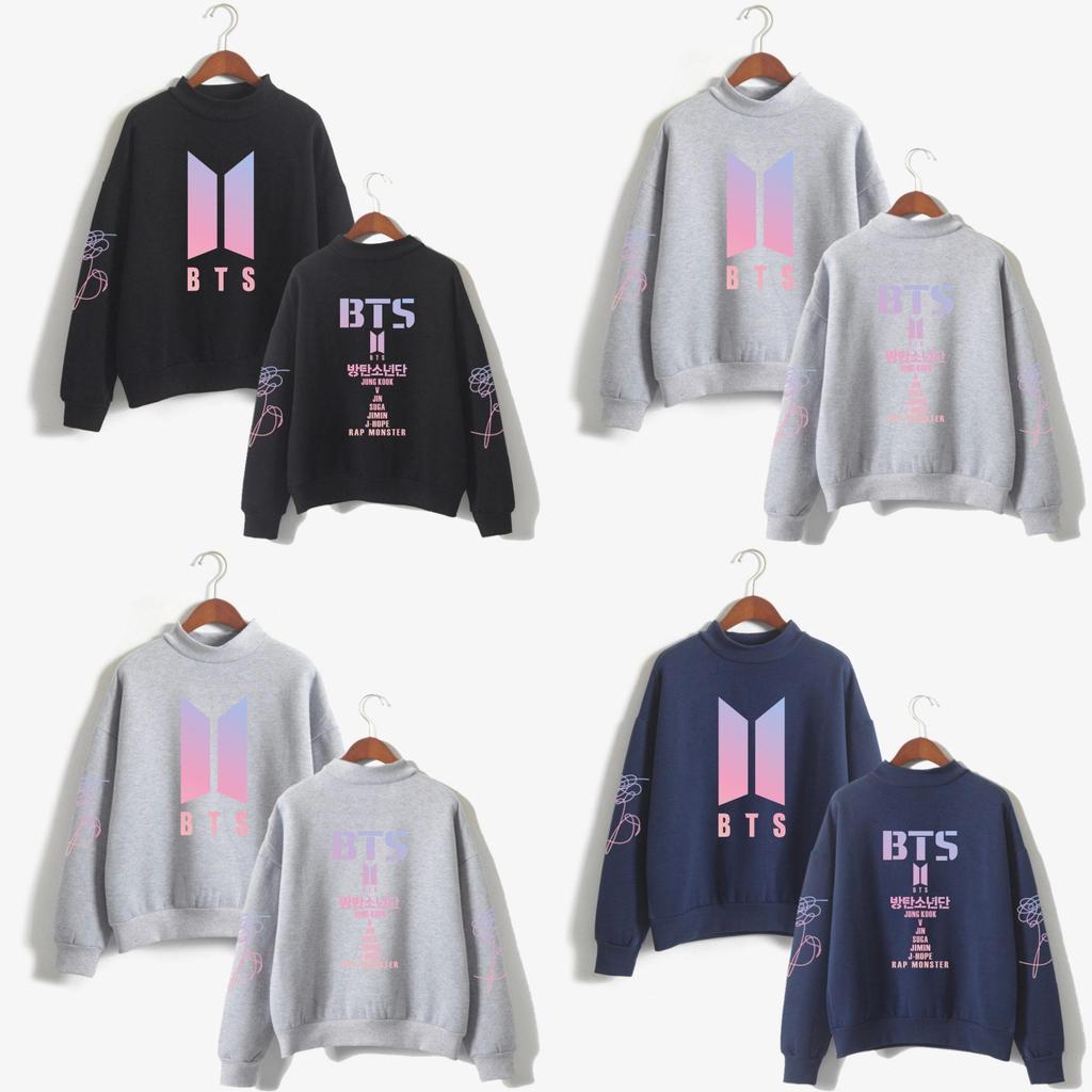 Bts Kpop In Bloom Sweater Unisex Jung Kook Hoodie Bangtan Boys Stylish Comfortable Cotton Blend