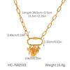 Stainless Steel Cross Chain Starfish Shell Heart Pearl Pendant Necklace Unique Creative DIY Jewelry