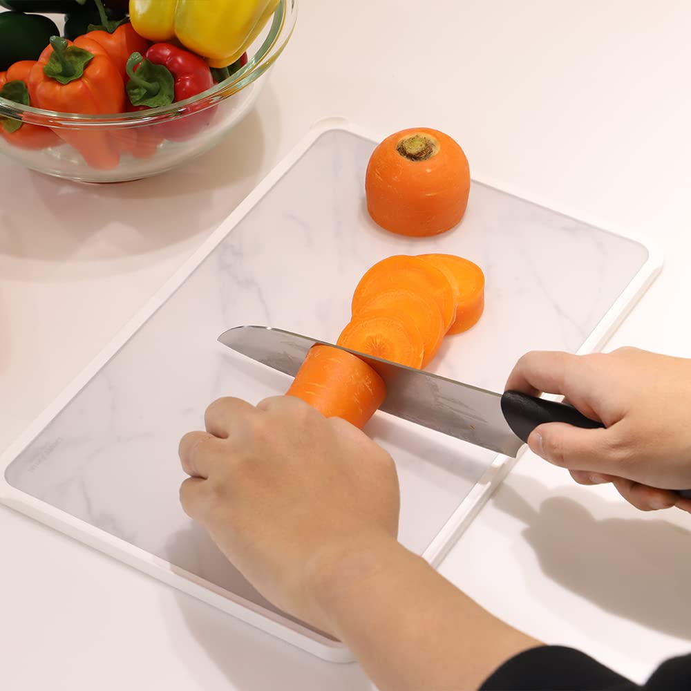 Pearl Metal Licute Aerial Cutting Board Gray Stone Made in Japan Dishwasher Safe CC-1402