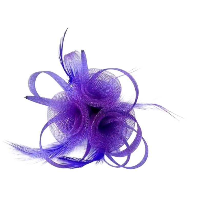 Elegant Mesh Flower Hair Accessory Fascinator Headdress Photo Props For Women Girls Wedding Party Photography