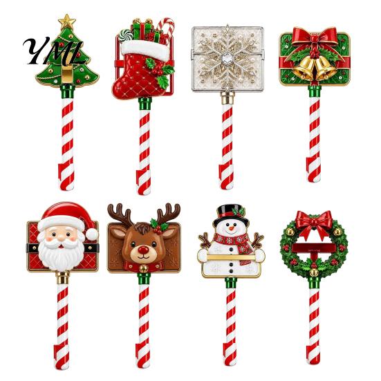 Christmas Market Counter Decor Payment Wand, Festive Credit Card Holder for Readers, Reindeer Reader Accessory Snowman Snowflake Holiday Retail