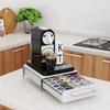 Rotatable Coffee Capsule Storage Rack with Drawer