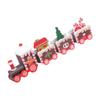Wooden Christmas Train Ornament For Window Shelf Decoration Easy Storage Holiday Decoration Collectible Accessory