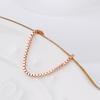 14K Gold Rose Gold Box Chain Ring Lake 1