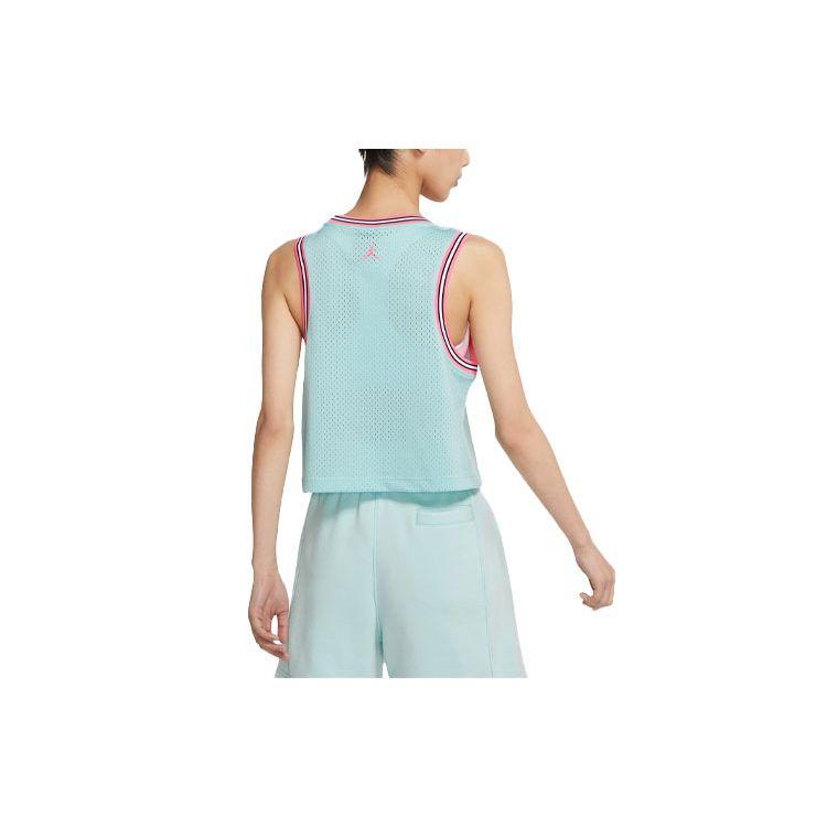 Jordan Essential Knit Mesh Breathable Basketball Jersey Women jerseys Light-Rain-Green DD0286-382