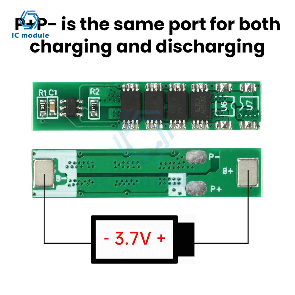 1S 3.7V Lithium Battery Protection Board 3MOS 4MOS 6MOS Compatible with 18650 Polymer Battery Protection Board