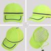 Baseball Cap Wide Brim Fluorescent Safety Hat Bright Color Adjustable Size Wide Brim Prevent Sunburn