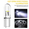 10PCS T5 Led Bulb W3W W1.2W COB LED Bulbs Car Interior Lights 12V Canbus Dashboard Warming Indicator Wedge Lamps
