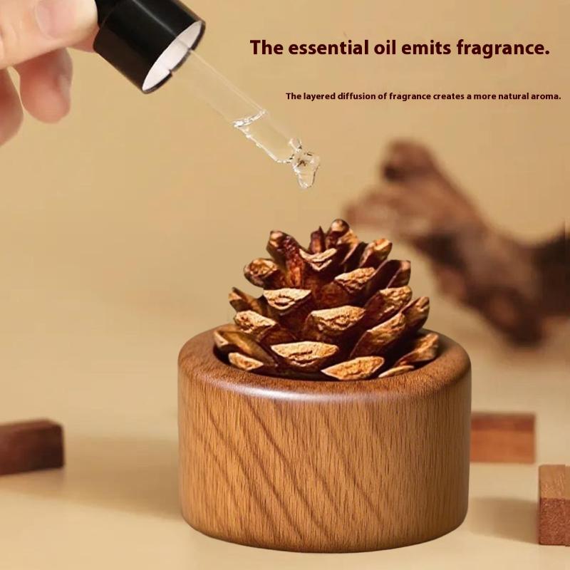 

Jupiter-Shaped Wooden Scent Diffuser - No Essential Oil Needed (Home/Dorm Fresh Air Decor) A2