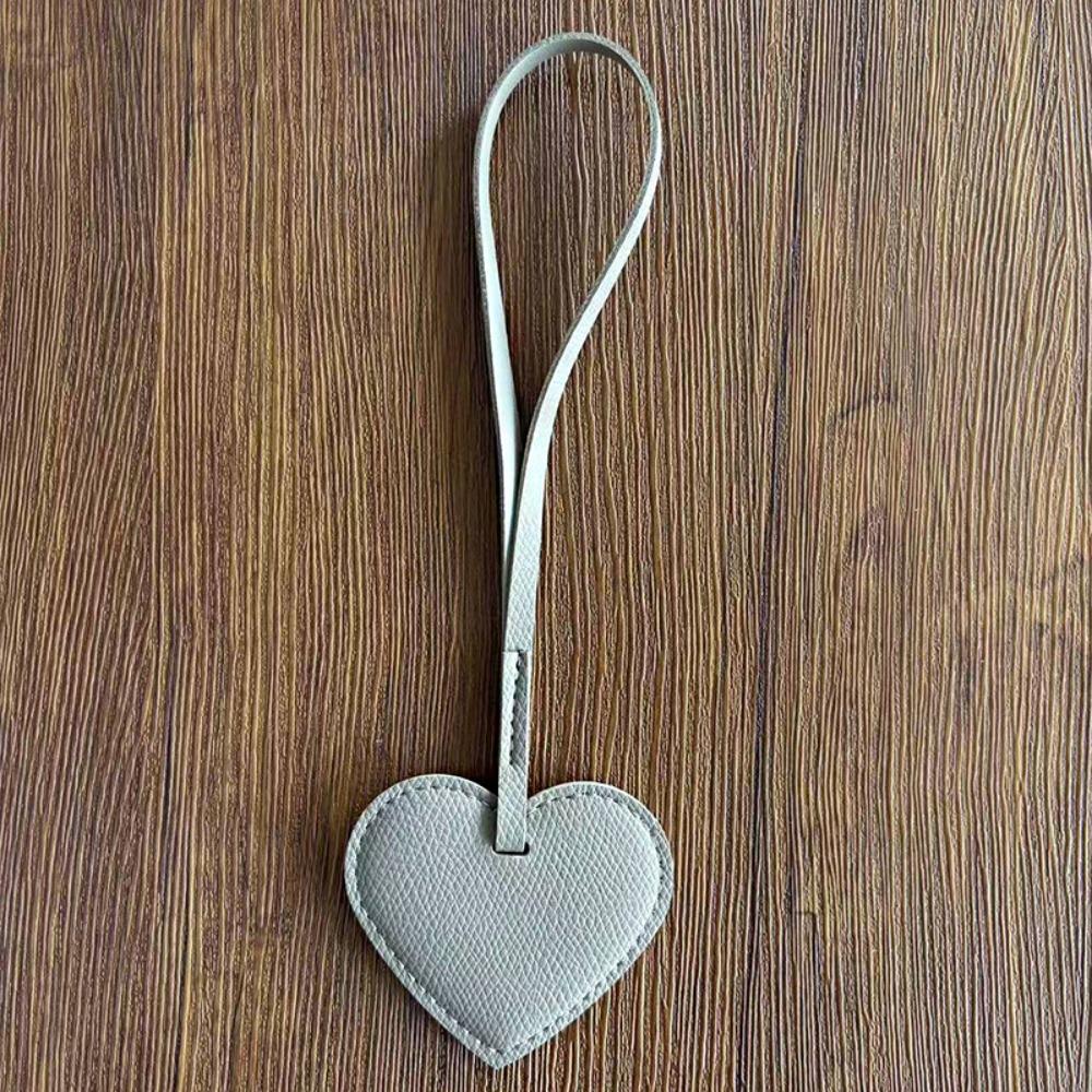 Hanger Pu Leather Heart Pendant Heart Shaped Bag Decoration Lovely Bag Charm Bag Accessory