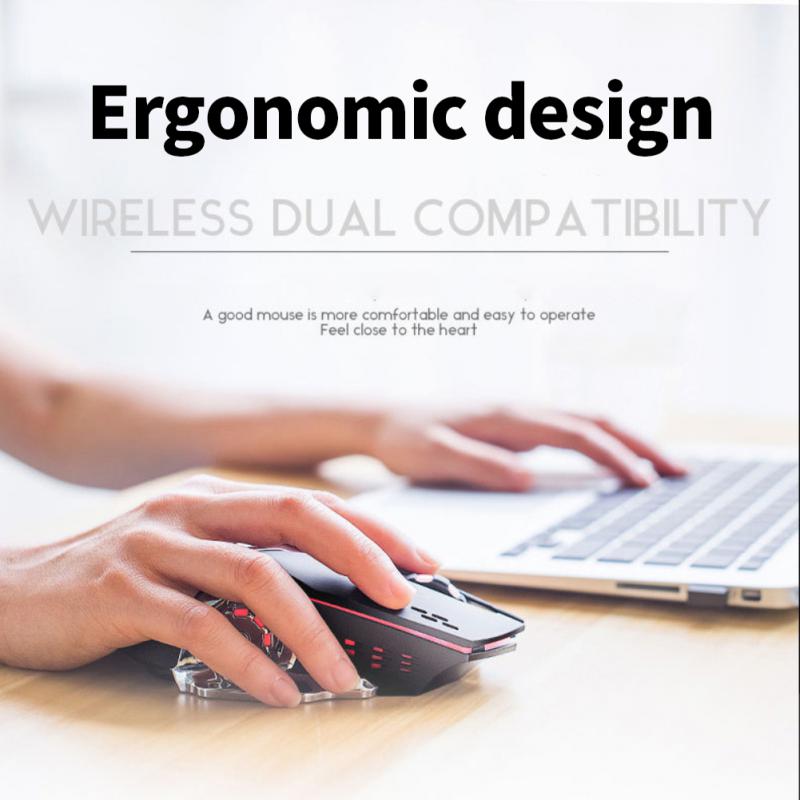 RYRA Profession Wireless/Wired Gaming Mouse 6 Buttons 3600 DPI Computer Mechanical E-Sports Backlight 2.4g USB Mouse For