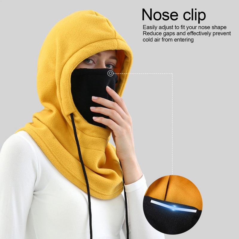 Windproof Face Cover Neck Gaiter Scarf Headgear Fleece Hood Neck Warmer Ski Masque Windproof Winter Face Cover