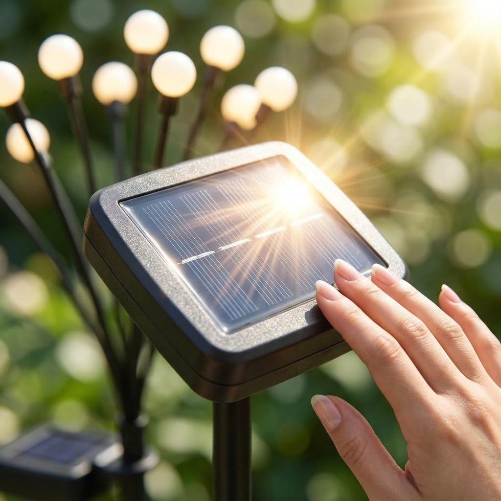 Solar Garden Lights - Upgraded Solar Swing Lights, Wind-Powered, Outdoor Lights, Patio/Pavilion/Path Decoration