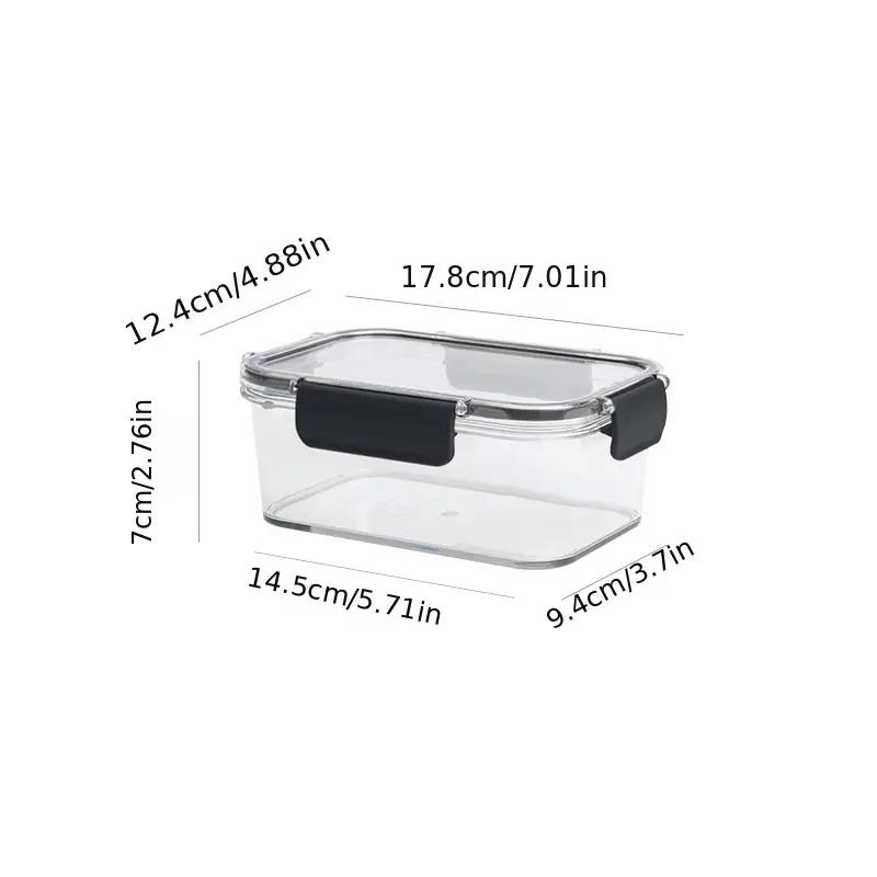 1 Piece Food Grade Storage Box with Lid Freezer Seal Box, Nut and Fruit Food Jar for Kitchen Storage Accessories