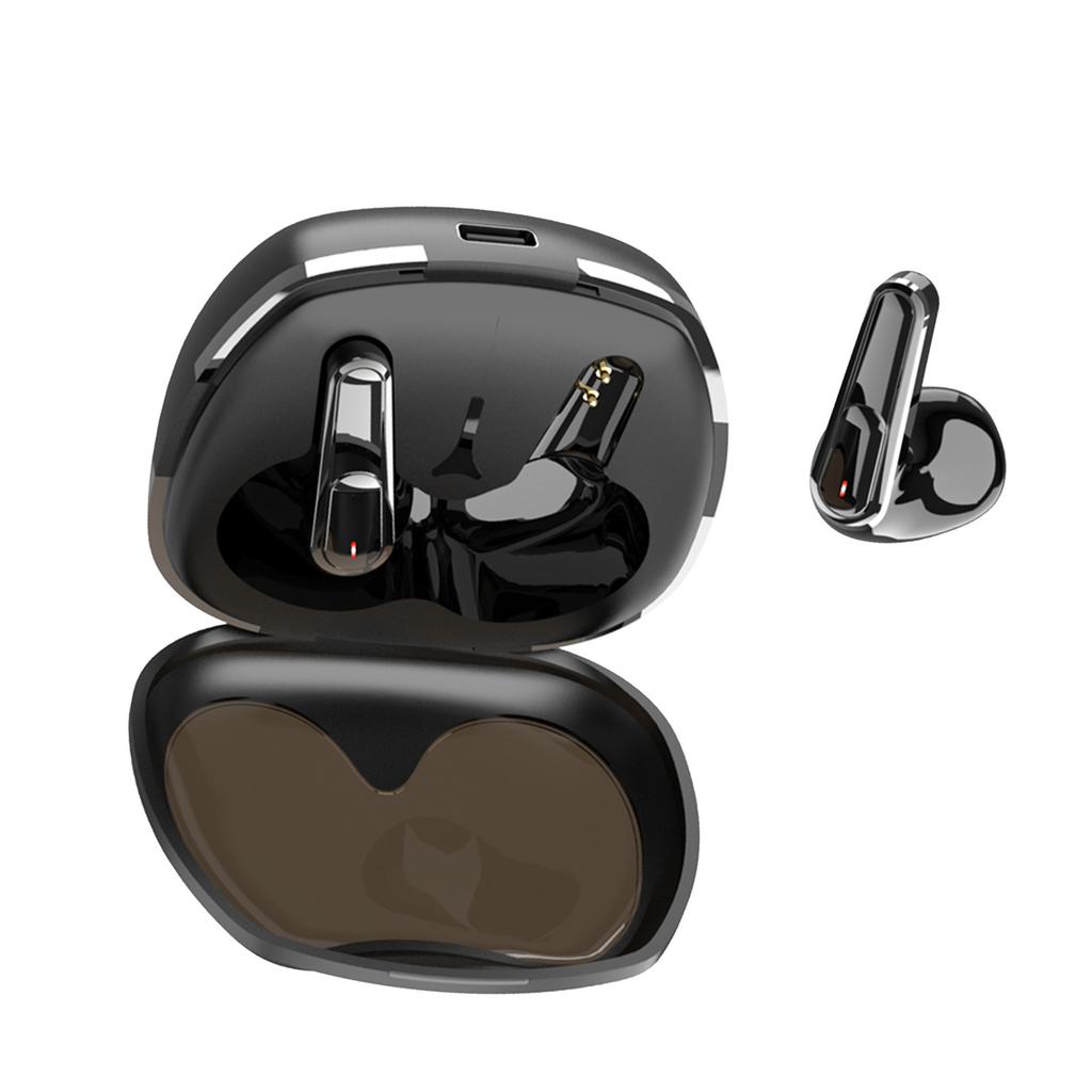 True Wireless 5.4 Earbuds, Half In-Ear Music Headphones, IPX4 Sweatproof Earphone, 150mAh Charging Case, Magnetic Charging, Dual Ear Call, To