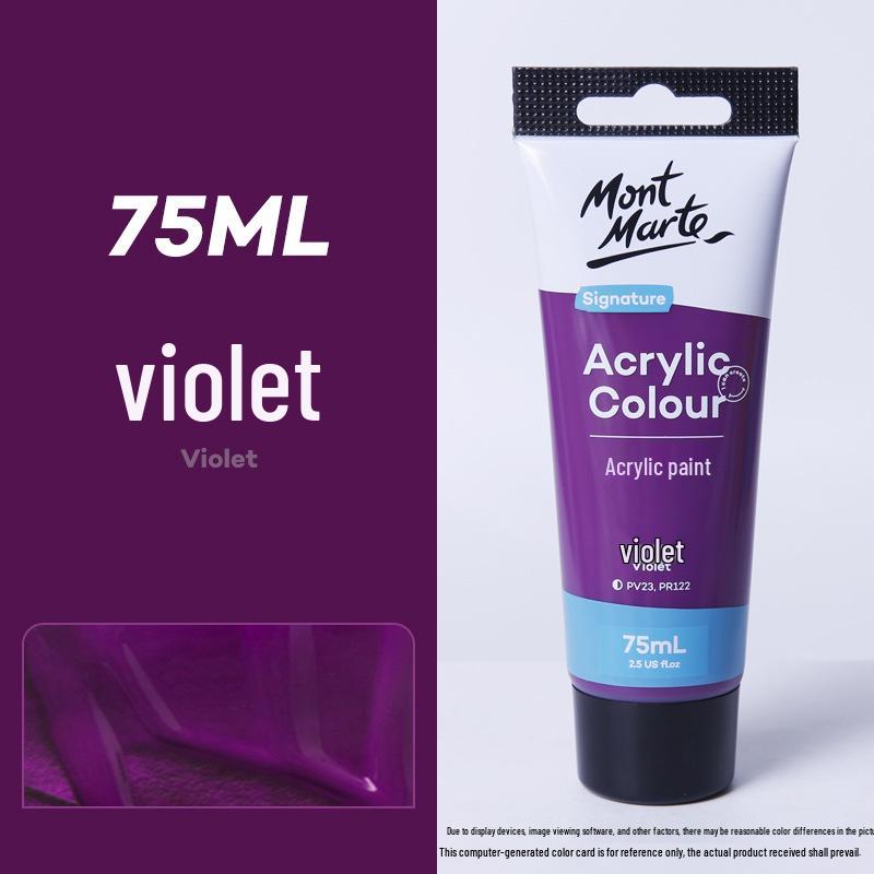 Montmartre 75ml Waterproof Non-Fading Acrylic Paint Set: Perfect for Children’s Textiles and Art Projects, Sunscreen Formula