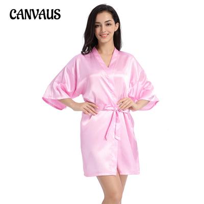 Dünner kurzer Cardigan-Pyjama aus Seide für Damen in Übergröße