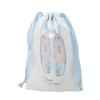 Large Capacity Ballet Shoulder Bag Canvas Mini Bag Pendant Toe Shoes Drawstring Bag  Travel