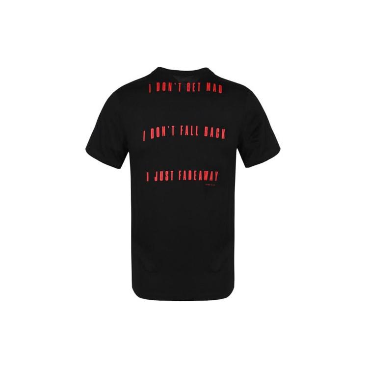 Nike Athleisure Casual Sports Breathable Printing Short Sleeve Black Men's AR1472-010