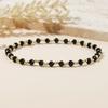 1pc Women's Fashion Bracelet Bohemian 2mm Copper Bead Black Crystal Bead Bracelet for Daily Gift Giving