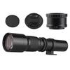 Super Telephoto Lens, 500mm Manual Zoom F8.0-F32 Aperture with Tripod Mount and T-Mount to NEX E-Mount Adapter   for A9    R  S  000  000  50