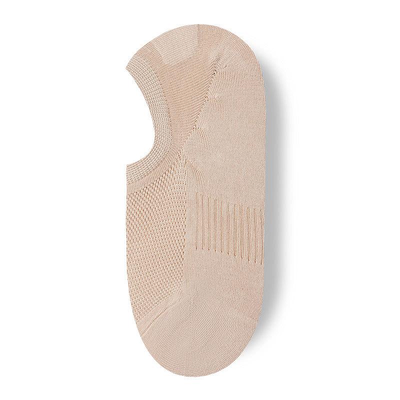 

Женские весенне-летние простые дезодоранты, сетка против прилипания яичек, впитывающие пот, дышащие, носки-лодочки с неглубоким вырезом 1 pair бежевый