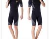 Men's 1.5mm Short Sleeve Wetsuit: Sun Protection, Warmth for Surfing, Diving, Snorkeling - Medium & Large