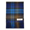 Lochcarron Lambswool Tartan Check Scarf Made In Scotland X 100% (Buchanan Blue) - (180cm 25cm)