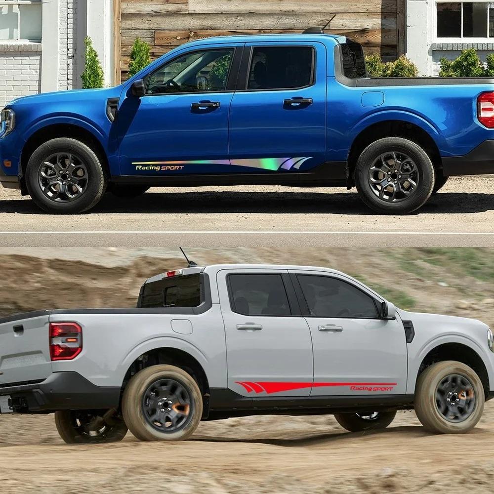 160x11cm Car Door Side Stickers Truck Racing Sport Vinyl Decals Car Decoration Accessories For Ford Maverick XL XLT Lariat 2025