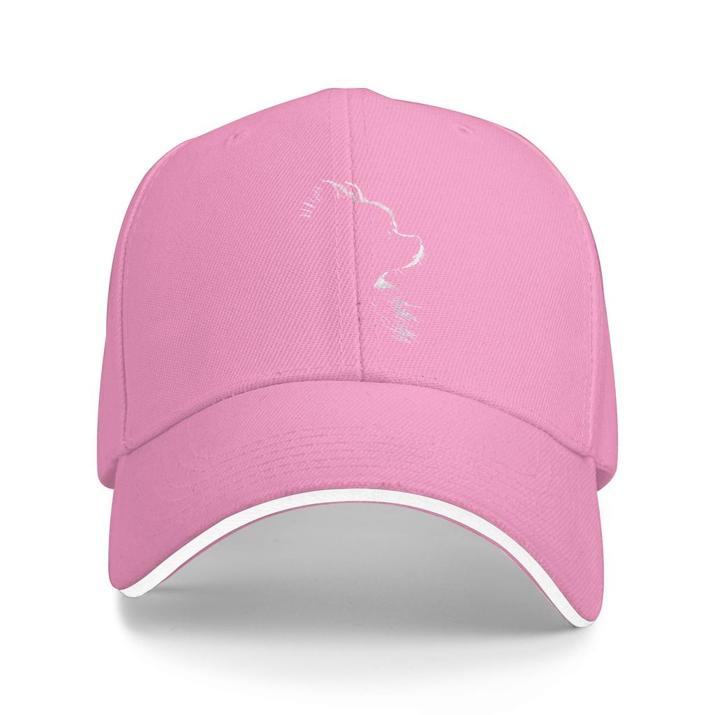 Retro Pomeranian Silhouette Casual Baseball Cap Summer Trucker Hat Sunscreen Outdoor Sports Snapback Cap Men Funny Baseball Caps