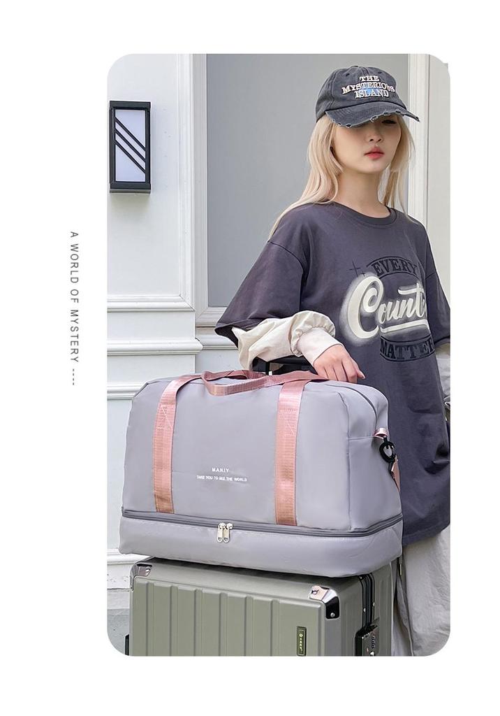 Damen Reise- und Sporttasche mit Nass-/Trockentrennung - Unisex, Wasserabweisend, Handtasche mit großem Fassungsvermögen für Kurztrips