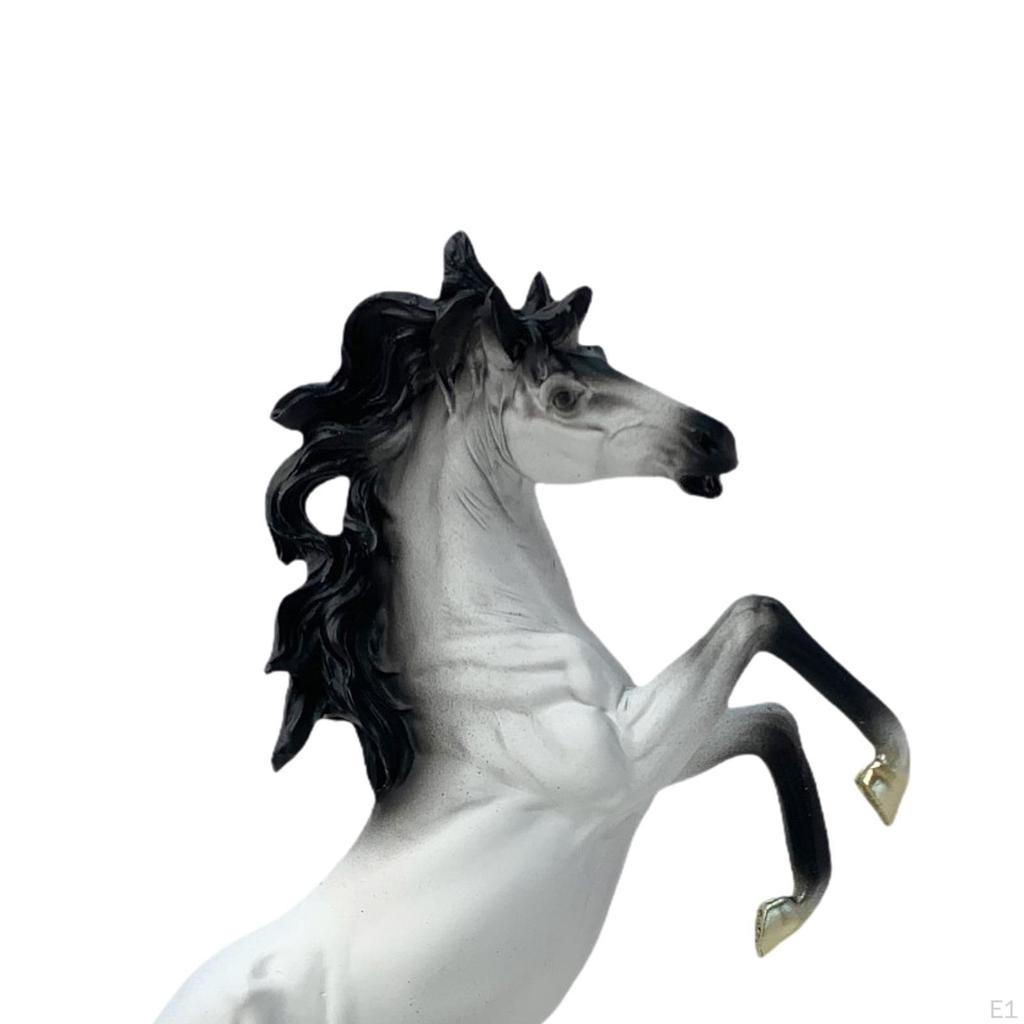 Dekorativní figurka koně pro domov, Sběratelská pryskyřičná socha Knihovna