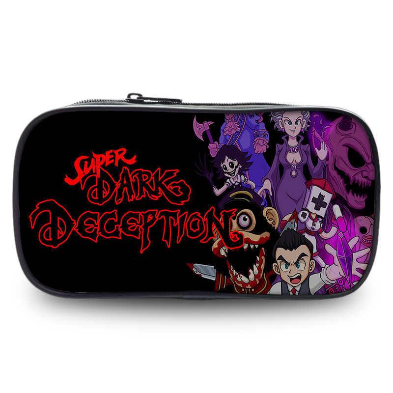 Spacious Dark Deception Pencil Case For Students In Durable Oxford Fabric