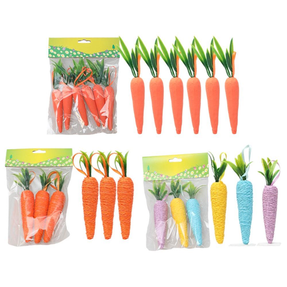 Easter Carrots, Colored Foam, Radish Decoration, Rabbit Pendant, Kindergarten Decoration Pendant