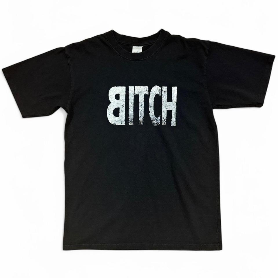 Vintage 90s B*tch Novelty Slogan Crude Offensive Swear Word Graphic T-Shirt XXXXL