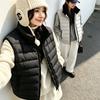 Rib cotton vest women's short new autumn and winter loose small warm vest vest jacket