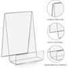 Acrylic Book Stand, Acrylic Book Display Stand With Ledge, Clear Easel Stand For Display, Clear Acrylic Holder For Displaying Picture Music Sheets - P