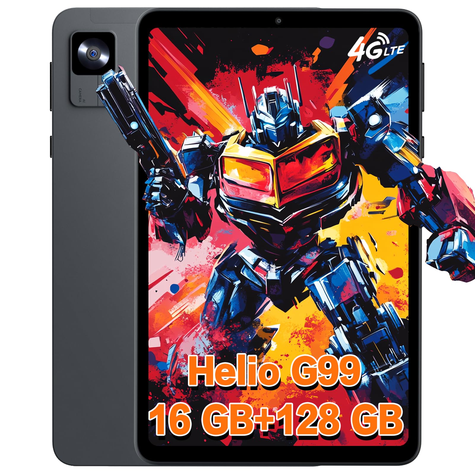 

Alphawolf APad1 Helio G99 Android FHD IPS SIM 4G LTE Widevine L1 GMS 5500mAh Face Wireless 8-inch Tablet, CPU, 14, 16GB+128GB+2TB Expansion, 6-Axis сірий колір
