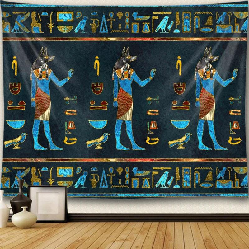 Ancient Egyptian Tapestry Mystic Symbol  Wall Hanging Cloth Home Old Culture Retro