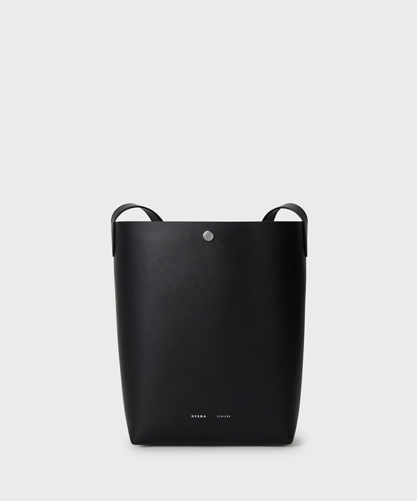 Herma Large Cabas Shoulder Bag Black