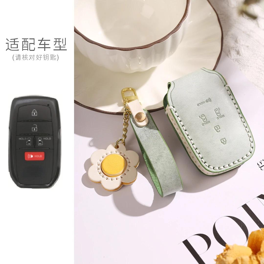 

Car Key Fob For Toyota Sienna Rav4 Venza Mirai Hybrid Vehicles Alphard Previa Voxy 2 3 5 6 Buttons Leather Car Key Case Cover