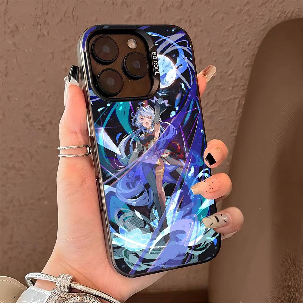 ganyu genshin impact  phone case for iPhone 17 17Air 16 15 14 13 12 11 Pro Max Plus Colorful Silver