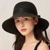 Summer Straw Sun Hat Women's Bow Outdoor Seaside Vacation Sunscreen Hat