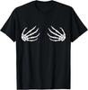 Halloween Women's Boob Skeleton Hand T-Shirt