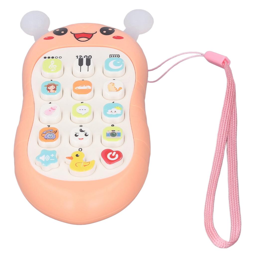 Music Phone Toy Volume Soft Wear Resistant Educational Music Teething Toy Gift