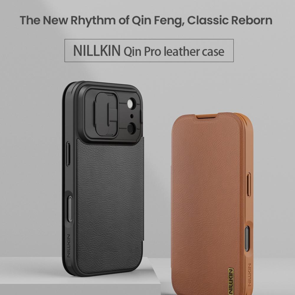 Nillkin pre Apple iPhone 17 Pro Max Air Puzdro na telefón Luxusná peňaženka Obchodný štýl s priehradkou na karty Tašky na telefón Zadný kryt