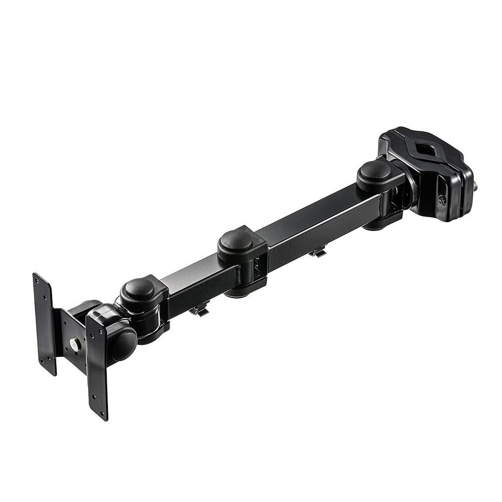Sanwa Supply Monitor Pole High Load Capacity Black Arm, Mount, (20kg), CR-LA358