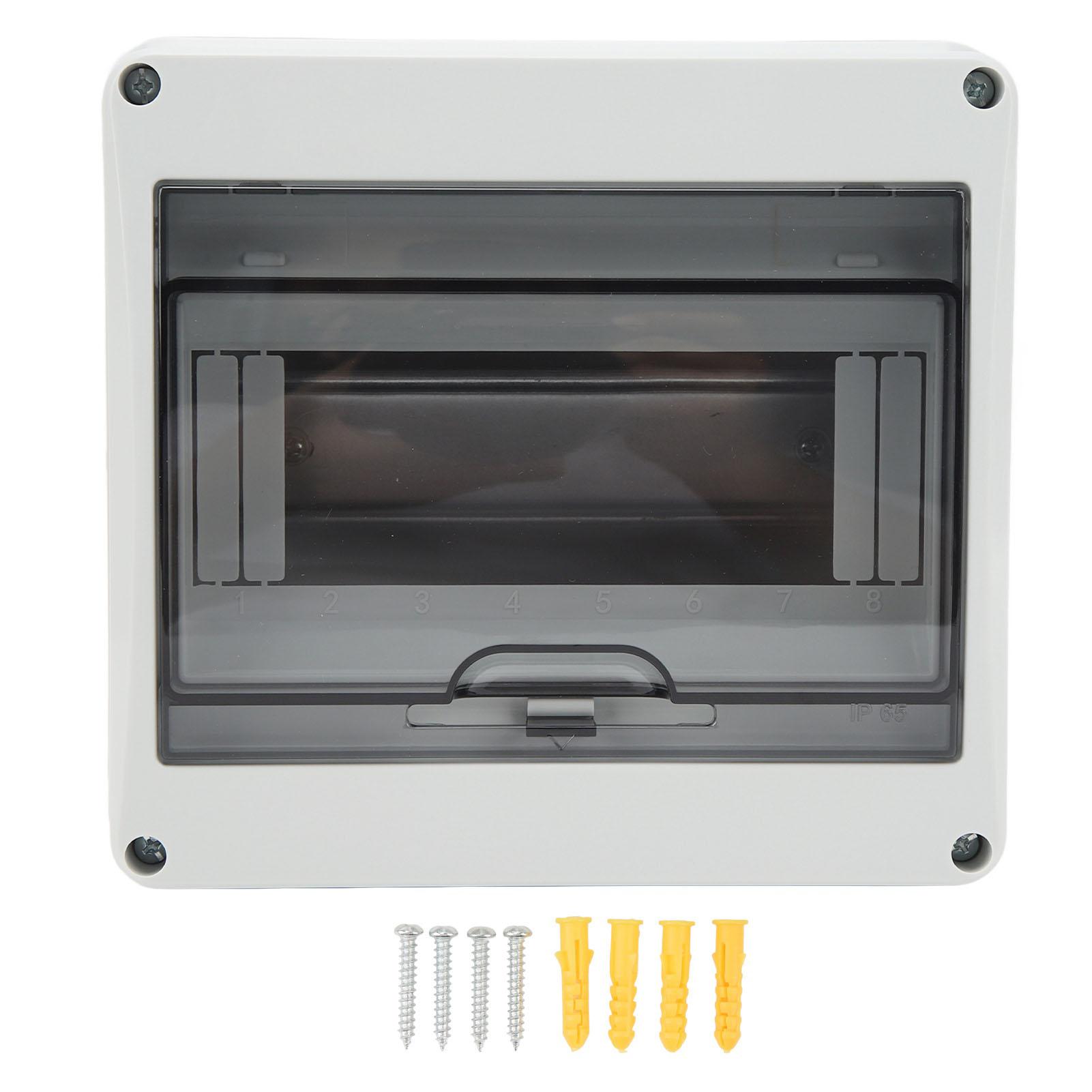 

Circuit Breaker Box 8 Way Surface Mounted IP65 Waterproof Dustproof Power Distribution Protection